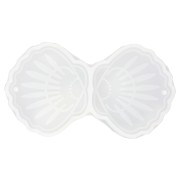 36x40mm Silicone mould for shell pendants - Transparent x1|raw }}