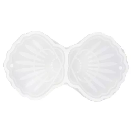 36x40mm Silicone mould for shell pendants - Transparent x1