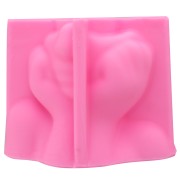 Face-shaped silicone mold - Pink x1