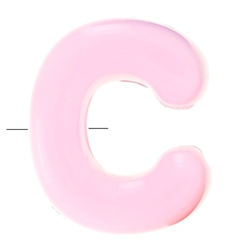 20x16mm acrylic Alphabet letter beads assortment - C - Multicolor x10