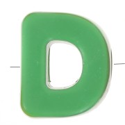 20x17mm acrylic Alphabet letter beads assortment - D - Multicolor x10|raw }}