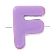 20x15mm acrylic Alphabet letter beads assortment - F - Multicolor x10|raw }}
