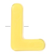 20x15mm acrylic Alphabet letter beads assortment - L - Multicolor x10|raw }}