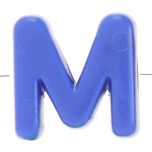 20x20mm acrylic Alphabet letter beads assortment - M - Multicolor x10