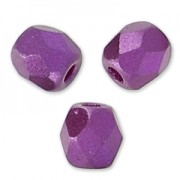 Alabaster Pastel Burgundy 3 mm facets x50