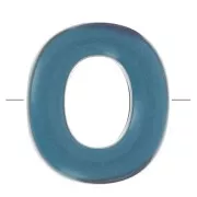 20x17mm acrylic Alphabet letter beads assortment acrylic - O - Multicolor x10