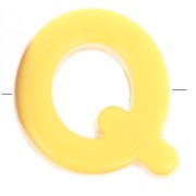 20x18mm acrylic Alphabet letter beads assortment - Q - Multicolor x10|raw }}