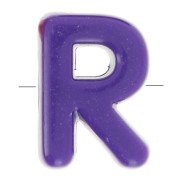 20x15mm acrylic Alphabet letter beads assortment - R - Multicolor x10|raw }}