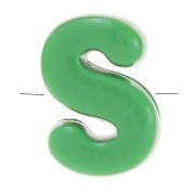 20x14mm acrylic Alphabet letter beads assortment - S - Multicolor x10|raw }}