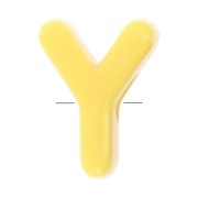 21x15mm acrylic Alphabet letter beads assortment - Y - Multicolor x10|raw }}