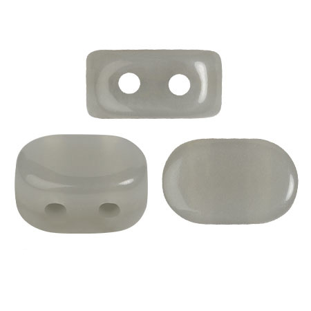 4x6mm Lipsi® glass beads by Puca® - Dapple Gray x10g