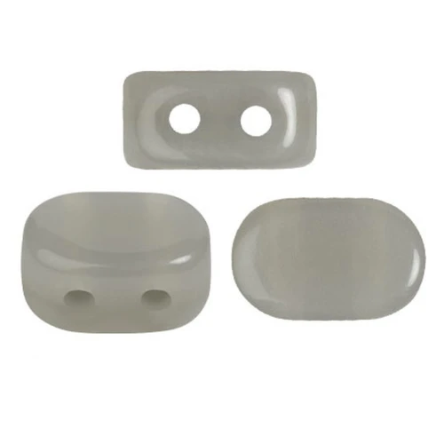 4x6mm Lipsi® glass beads by Puca® - Dapple Gray x10g