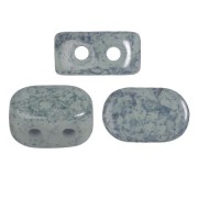 4x6mm Lipsi® glass beads by Puca® - Dapple Gray marble x10g