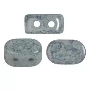4x6mm Lipsi® glass beads by Puca® - Dapple Gray marble x10g