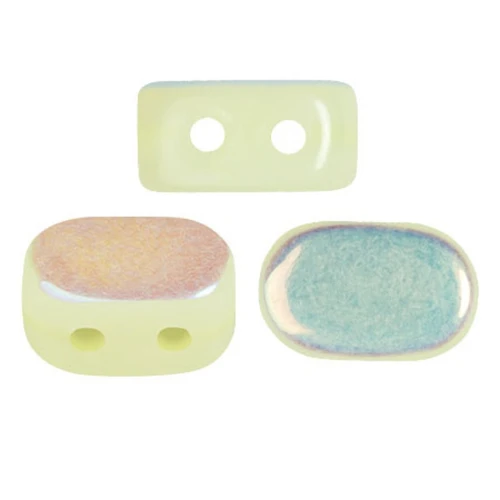 4x6mm Lipsi® glass beads by Puca® - Light Citrus AB x10g