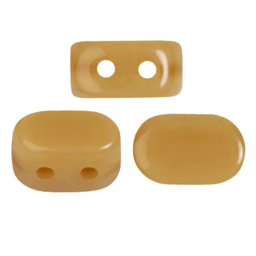4x6mm Lipsi® glass beads by Puca® - Yellow Amber x10g