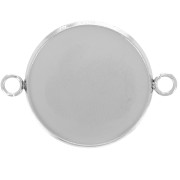 Spacers set for 20 mm flat bottom cabochon - 304L stainless steel x1