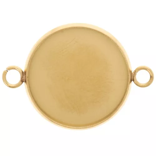 304L stainless steel Spacers set for 18mm flat back cabochon - Gold x1