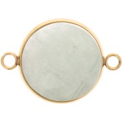 304L stainless steel Spacers set for 18mm flat back cabochon - Gold x1