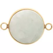 Spacer for 18 mm Flat-Back Cabochon - Gold-Plated 303L Stainless Steel x1