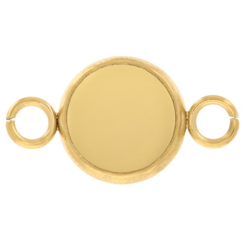 304L stainless steel Spacers set for 8mm flat back cabochon - Gold x1