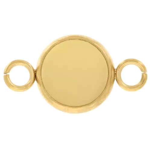 304L stainless steel Spacers set for 8mm flat back cabochon - Gold x1
