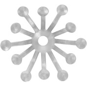 Beads caps 14 mm - 304L stainless steel x6|raw }}