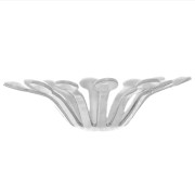 Beads caps 14 mm - 304L stainless steel x6