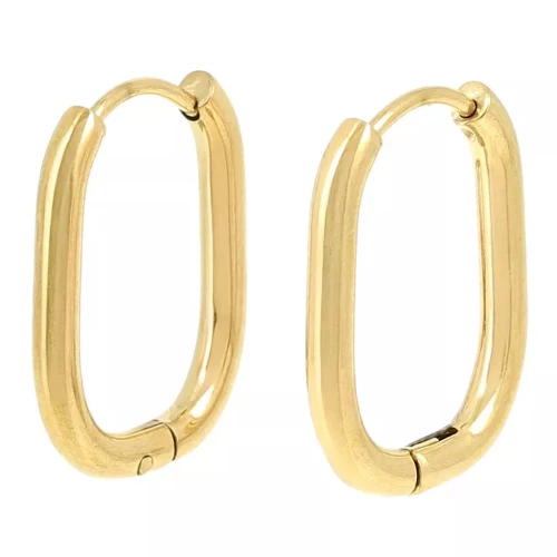 Oval Hoop Earrings, 22x15 mm - Gold-Plated 304L Stainless Steel x20
