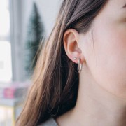 Créoles oval 21x15 mm - 304L Gold stainless steel x20