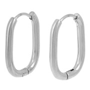 Oval hoop 21x15 mm - 304L stainless steel x20|raw }}