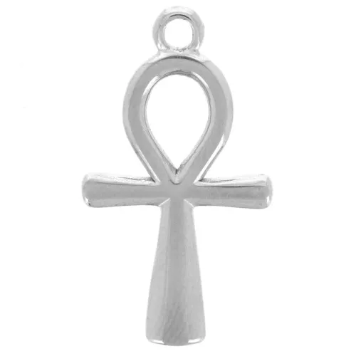 23x13mm 304L stainless steel Egyptian cross pendant - Ânkh x1