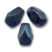 Fire Polished faceted pear-shaped beads 7x5mm Jet  x25|raw }}