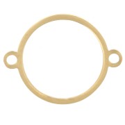 10mm 316L stainless steel hollow circle Spacer - Gold x1|raw }}