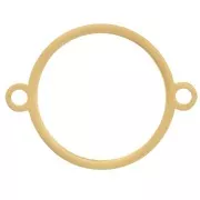 15mm 316L stainless steel hollow circle Spacer - Gold x1