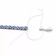 Lobster Clasp 9 mm for Miyuki 11/0 4 rows - Silver 925 x1