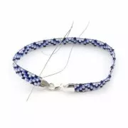 Lobster Clasp 9 mm for Miyuki 11/0 4 rows - Silver 925 x1