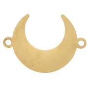 14x10mm 304L stainless steel Half-moon spacer - Gold x1|raw }}