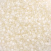 Seed beads Miyuki 11/0 1920 - Semi-Frosted White Lined Crystal x8g