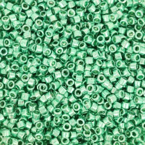 Miyuki Delica 11/0 DB0426 - Dark Mint Green Galvanized x8g