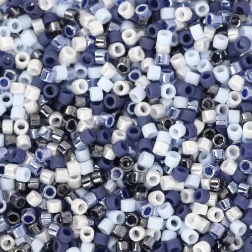 Mix Miyuki Delica 11/0 - Mighty Blue x8g