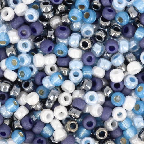 Seed beads mix Miyuki 8/0 - Blue Wonder x8g