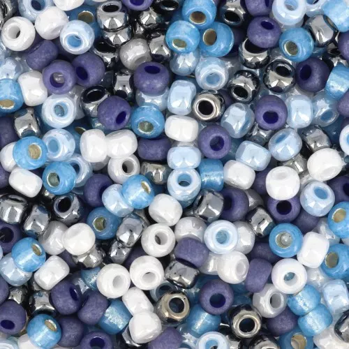 Seed beads mix Miyuki 8/0 - Blue Wonder x8g