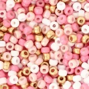 Seed beads mix Miyuki 8/0 - Holiday Pink x8g
