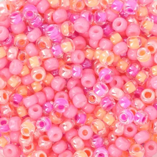 Seed beads mix Miyuki 8/0 - Bubblegum x8g