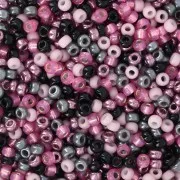 Black - Seed beads Miyuki 11/0 - Mix Pink Candy x8g Seed beads Miyuki 11/0 - Mix Pink Candy x8g