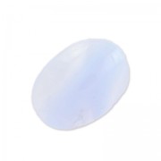 Oval cabochon 14x10mm Blue Agate|raw }}