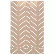 12x4.5x19.5cm Paper pouch - Epis pattern - Kraft White x1