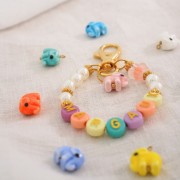 32mm lobster key ring - Fine gold plated x1