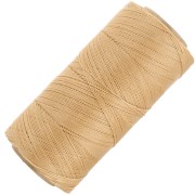 Linhasita waxed thread spool for micro macramé 0.35 mm - Golden Beige (602) x448m|raw }}